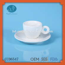 Keramik Espressotasse und Untertassen, personalisierte Tasse und Untertasse, Teetasse, Espresso Cup mit Teller